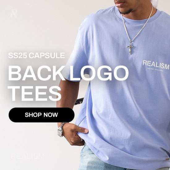 REALISM SS25 BACK LOGO TEES