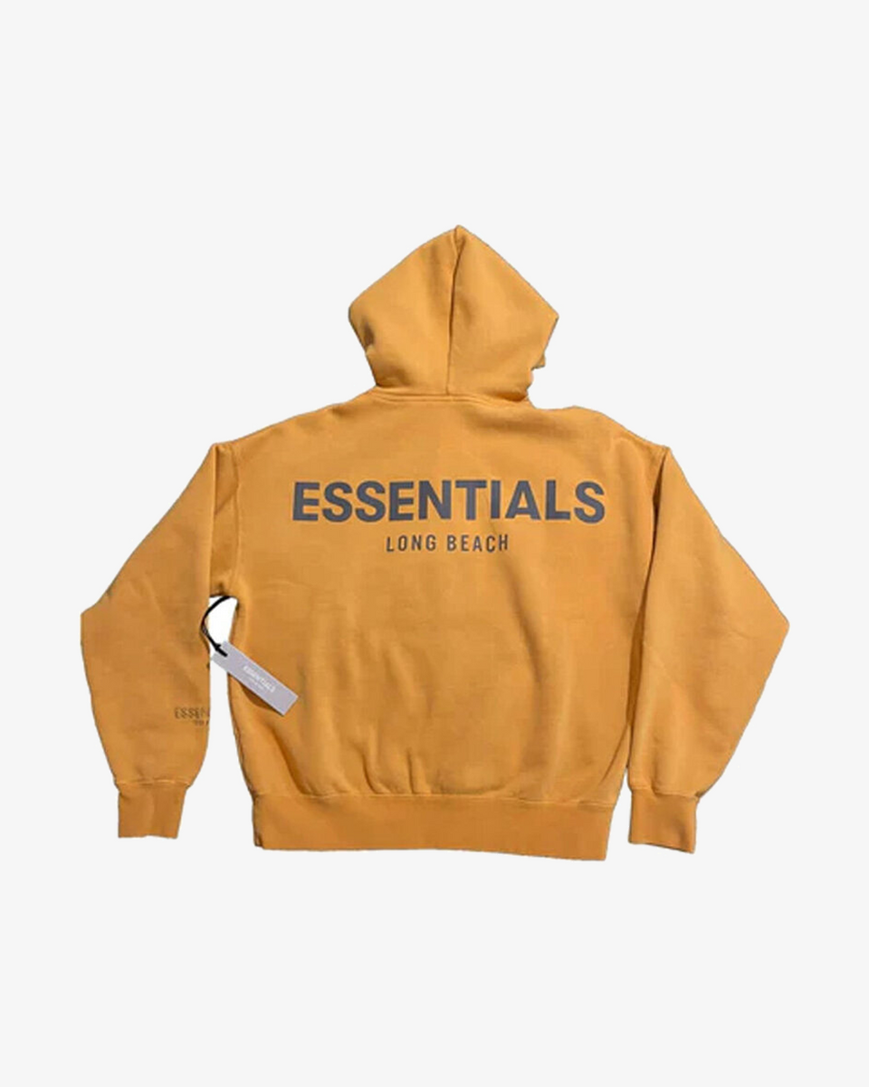 FOG ESSENTIALS LONG BEACH EXCLUSIVE GOLD REFLECTIVE HOODIE FOG ESSENTIALS LONG BEACH EXCLUSIVE GOLD REFLECTIVE HOODIE