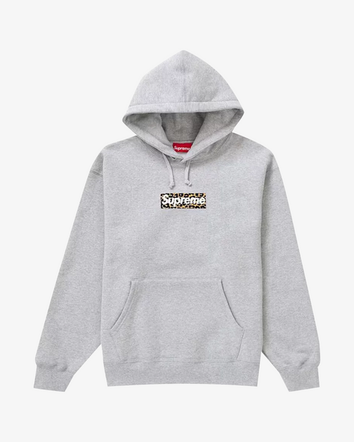 SUPREME FW24 SHANGHAI BOX LOGO ASH GREY HOODIE NEW Secret Sneaker Store Online