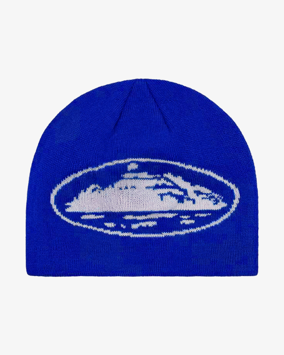 CORTEIZ ALCATRAZ SKULLY BEANIE ROYAL BLUE – Secret Sneaker