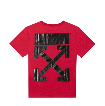 OFF WHITE X CHAMPION RED TEE (NEW) SMALL