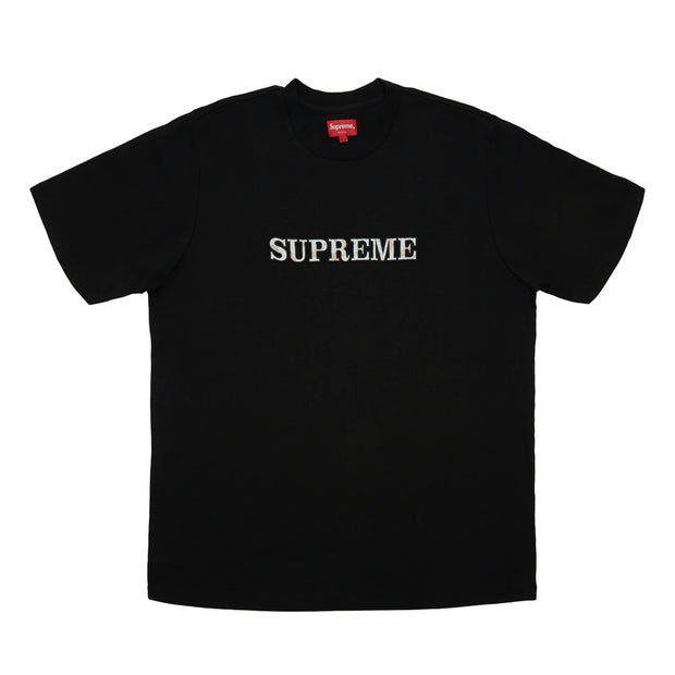 SUPREME FLORAL TEE BLACK
