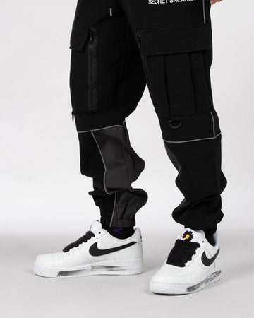 SSS SILVER VEINS NYLON CARGO PANTS