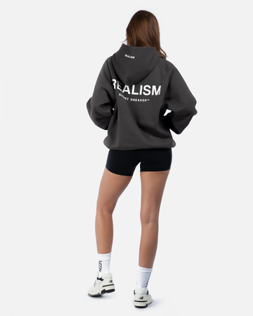 SSS REALISM BACK LOGO HOODIE ASPHALT