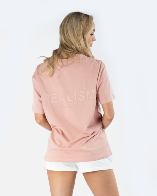SSS REALISM BACK LOGO BLUSH PINK TEE
