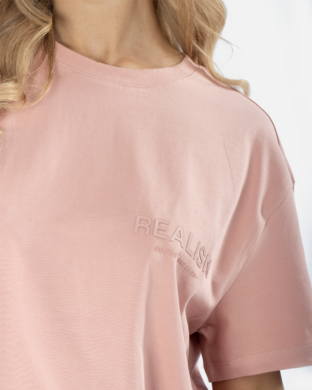 SSS REALISM BACK LOGO BLUSH PINK TEE