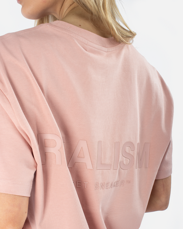 SSS REALISM BACK LOGO BLUSH PINK TEE