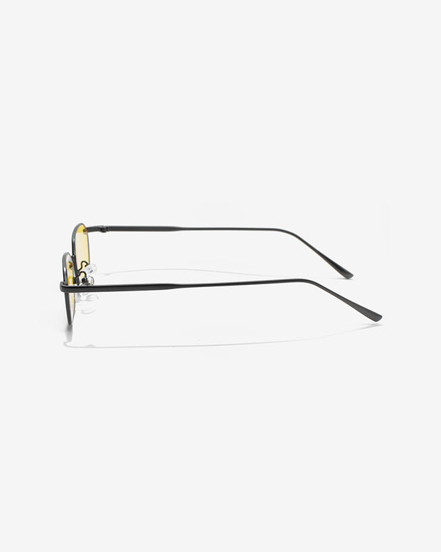 SSS REALISM LOUIS CITRON TINT BLACK SUNGLASSES