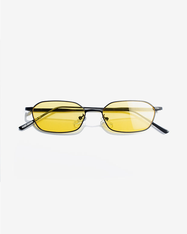 SSS REALISM LOUIS CITRON TINT BLACK SUNGLASSES