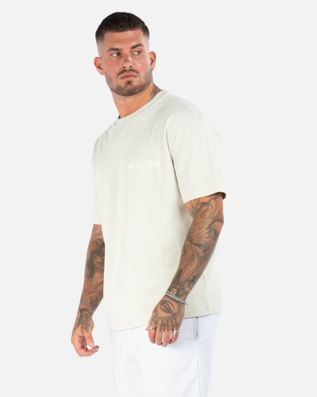 SSS REALISM BACK LOGO WHEAT TEE