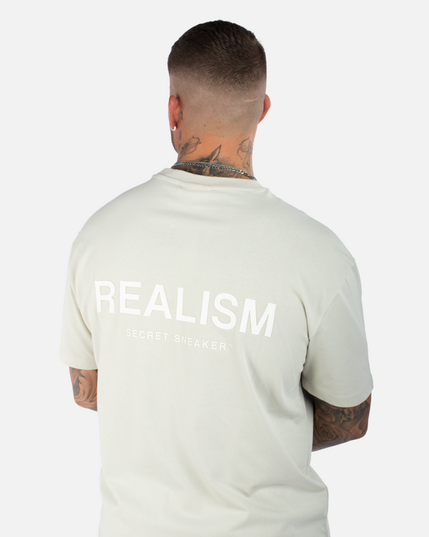 SSS REALISM BACK LOGO WHEAT TEE