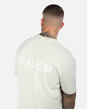 SSS REALISM BACK LOGO WHEAT TEE
