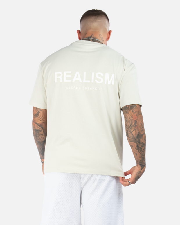 SSS REALISM BACK LOGO WHEAT TEE