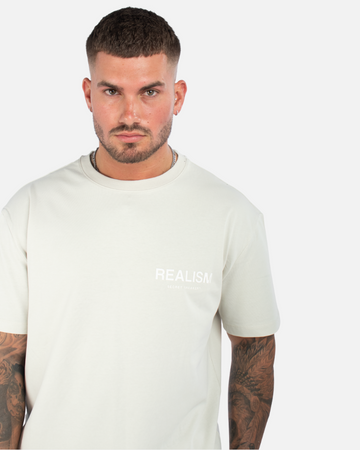 SSS REALISM BACK LOGO WHEAT TEE