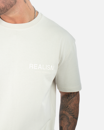SSS REALISM BACK LOGO WHEAT TEE