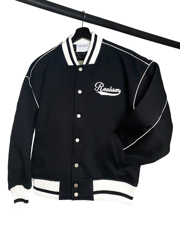 SSS REALISM NEGAN BASEBALL JACKET BLACK