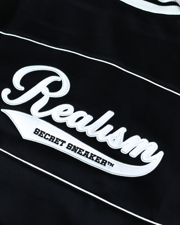 SSS REALISM NEGAN BASEBALL JACKET BLACK