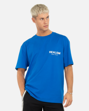 SSS REALISM BACK LOGO TEE AZURE BLUE