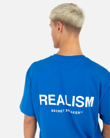 SSS REALISM BACK LOGO TEE AZURE BLUE
