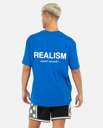 SSS REALISM BACK LOGO TEE AZURE BLUE