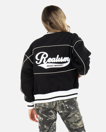 SSS REALISM NEGAN BASEBALL JACKET BLACK
