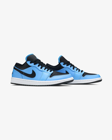NIKE AIR JORDAN1 LOW UNIVERSITY BLUE BLACK