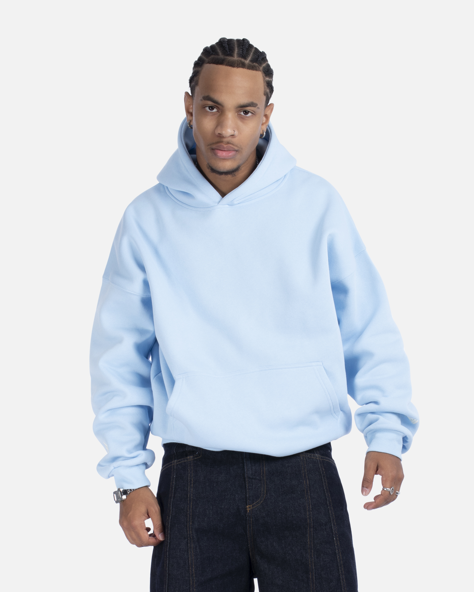 SSS REALISM COURT BOXY HOODIE SKY BLUE