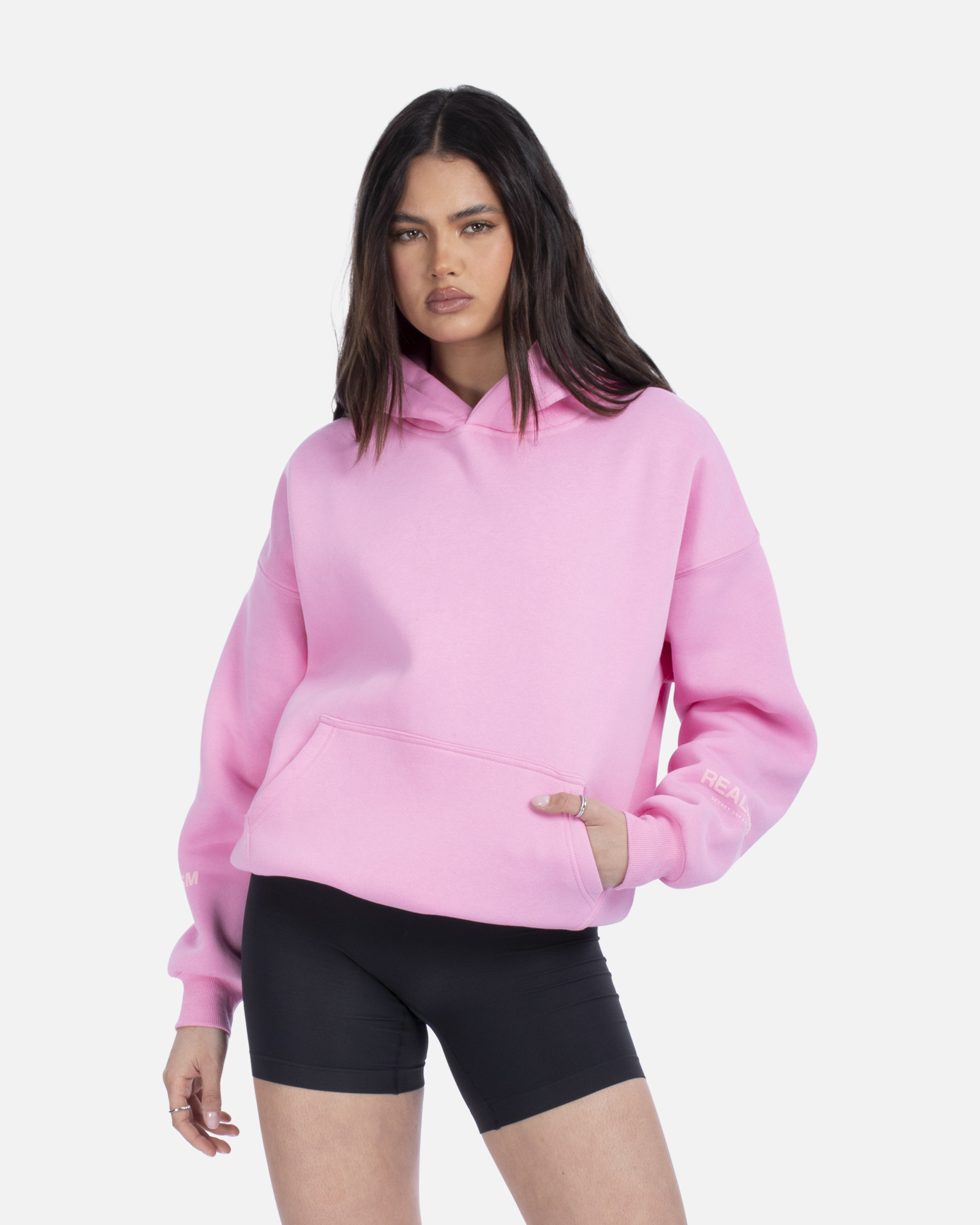 SSS REALISM COURT BOXY HOODIE CANDY PINK