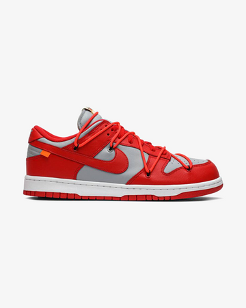 NIKE X OFF WHITE DUNK LOW UNIVERSITY RED