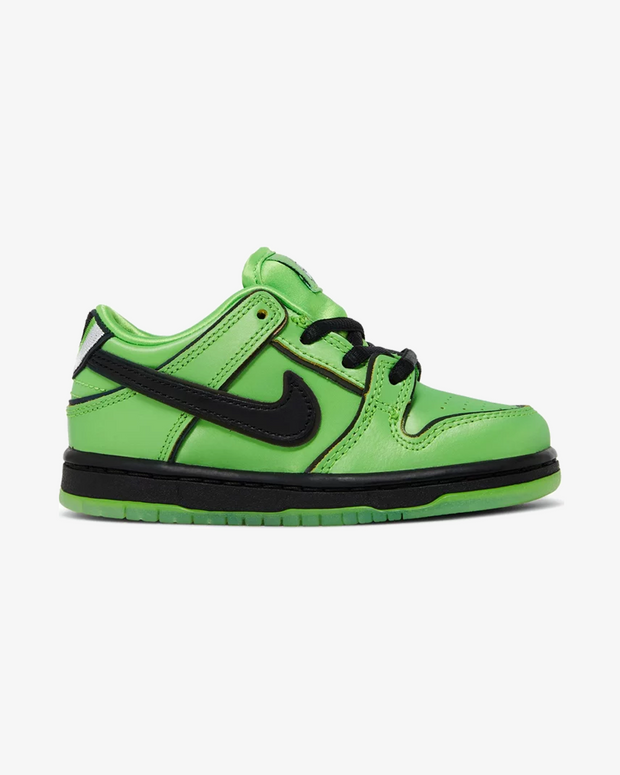 NIKE X THE POWERPUFF GIRLS NIKE SB DUNK BUTTERCUP GREEN TODDLER