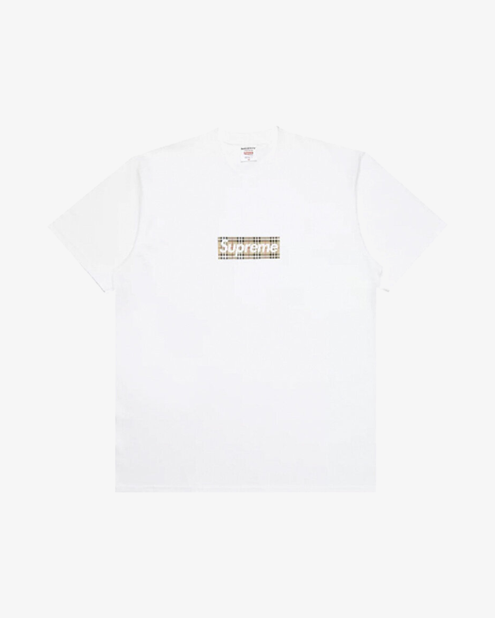 SUPREME X BURBERRY BOX LOGO TEE WHITE – Secret Sneaker Store