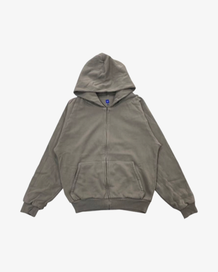 Grey Sweatshirt Yeezy YEEZY X GAP ZIP UP HOODIE DARK GREY SLATE