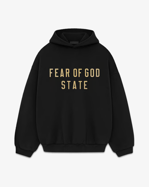 FOG ESSENTIALS FALL24 FLEECE HOODIE BLACK Secret Sneaker Store Online