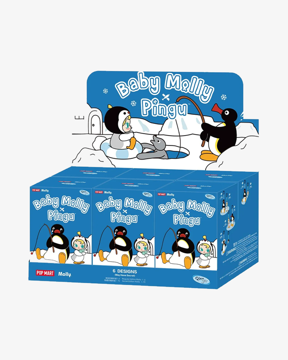 POP MART BABY MOLLY X PINGU HAPPY FISHING SERIES PLUSH