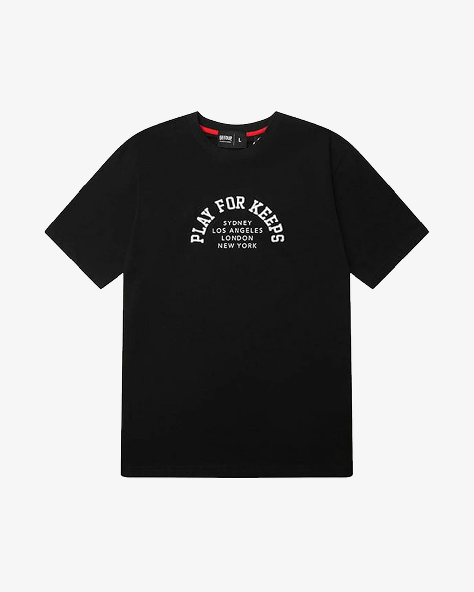 GEEDUP PFK CITIES BLACK WHITE TEE – Secret Sneaker Store Online
