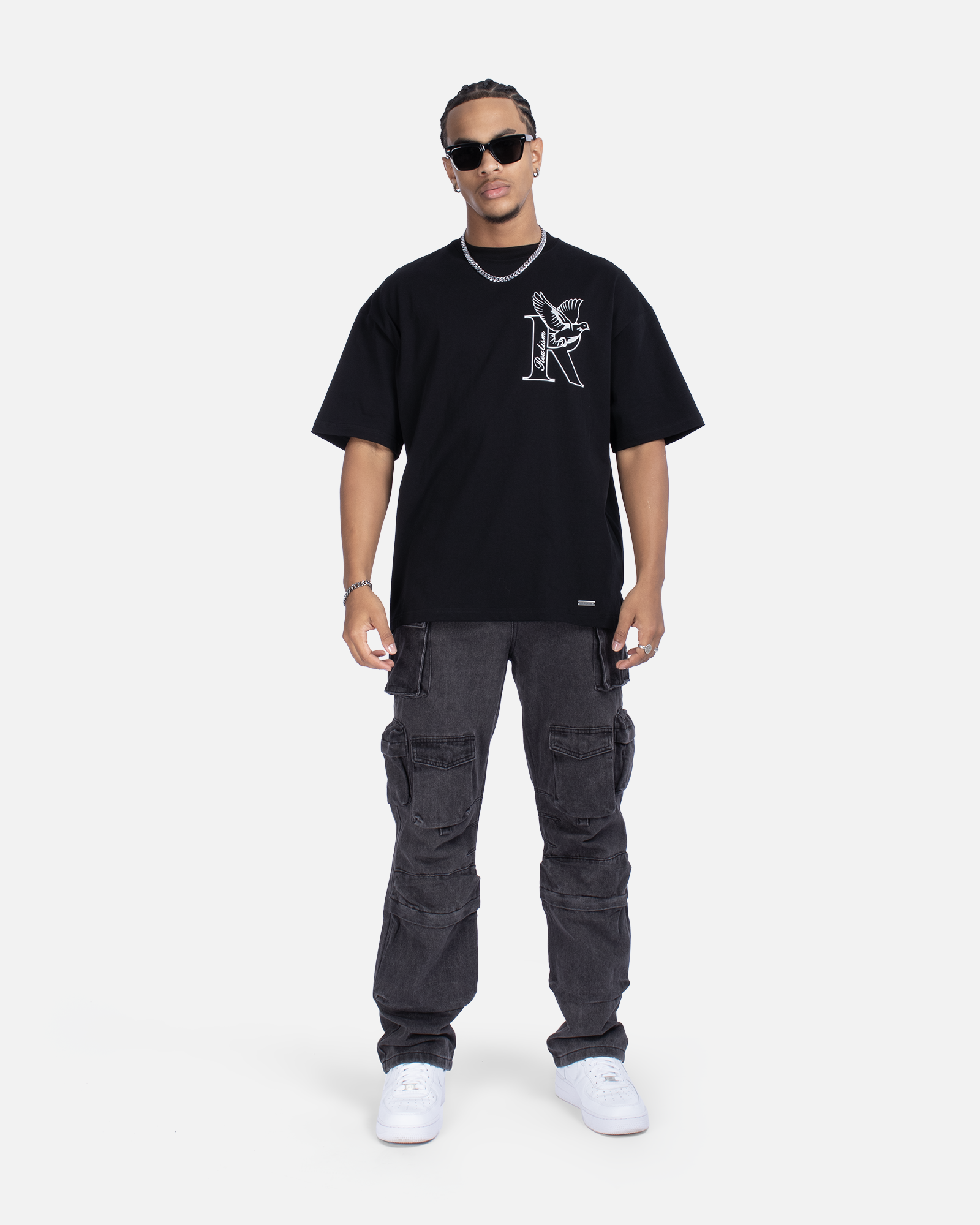SSS REALISM DOVE LOGO TEE MONOCHROME
