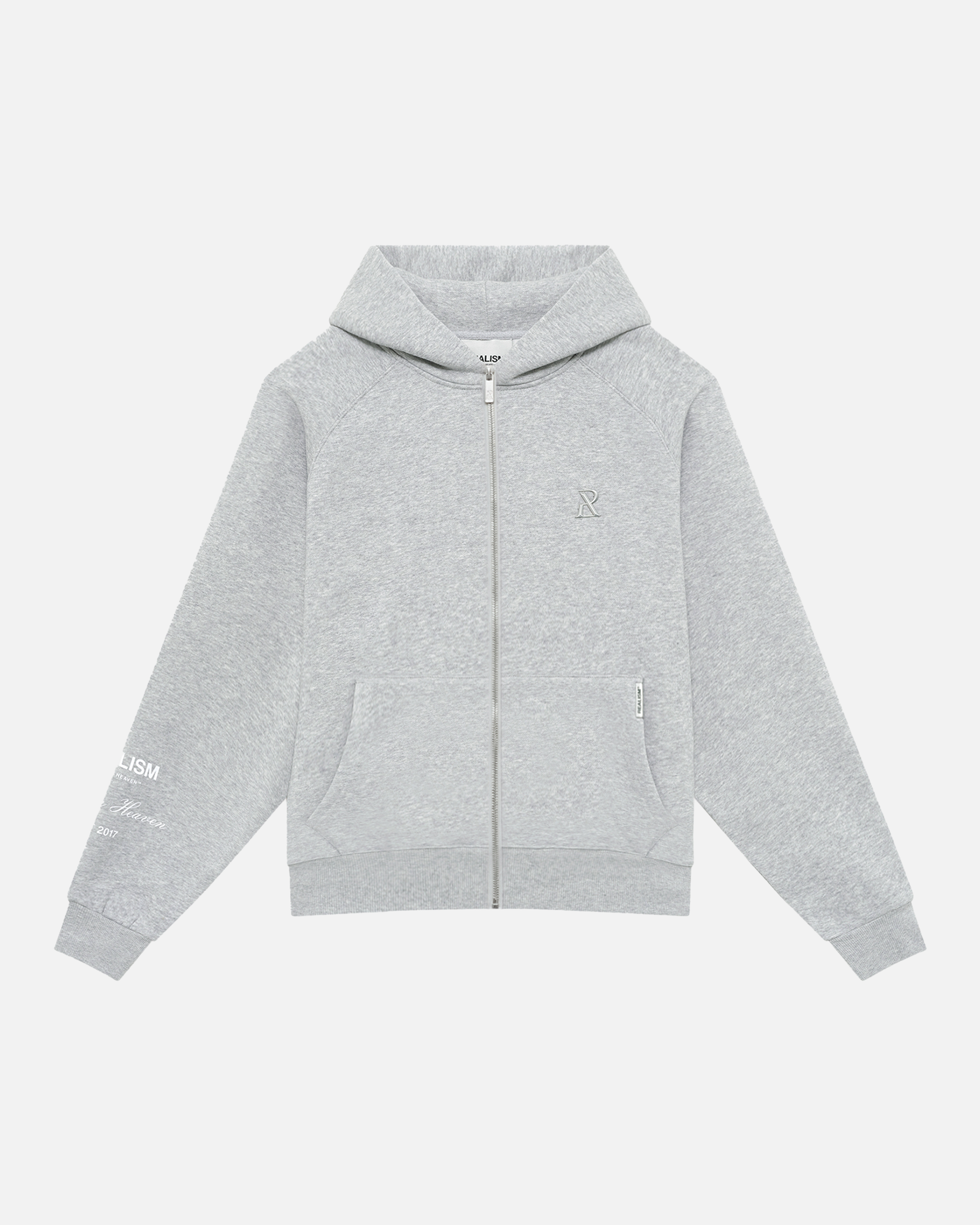 SSS REALISM RADIANT ZIP HOODIE GREY MARLE