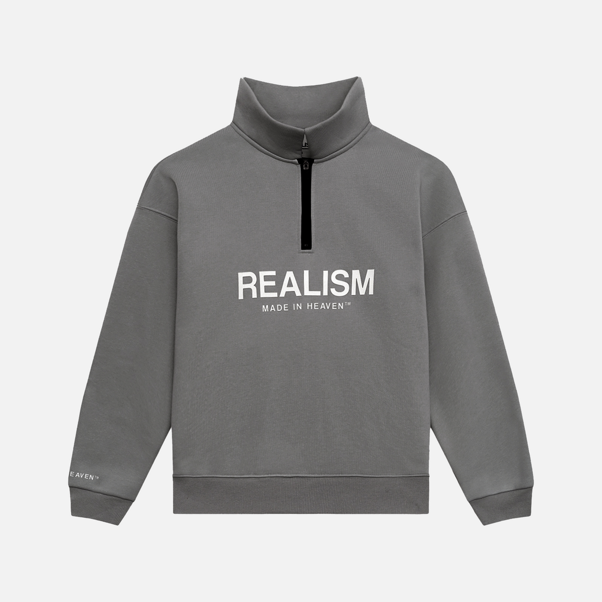 SSS REALISM ELITE HALF ZIP SWEATER COOL GREY – Secret Sneaker Store Online