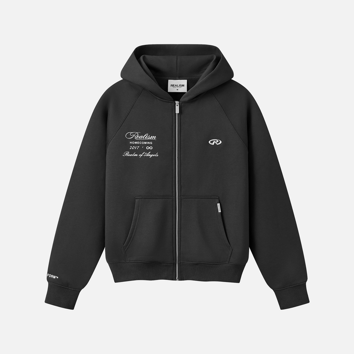 SSS REALISM REALM OF ANGELS ZIP HOODIE V2 ASPHALT – Secret Sneaker ...