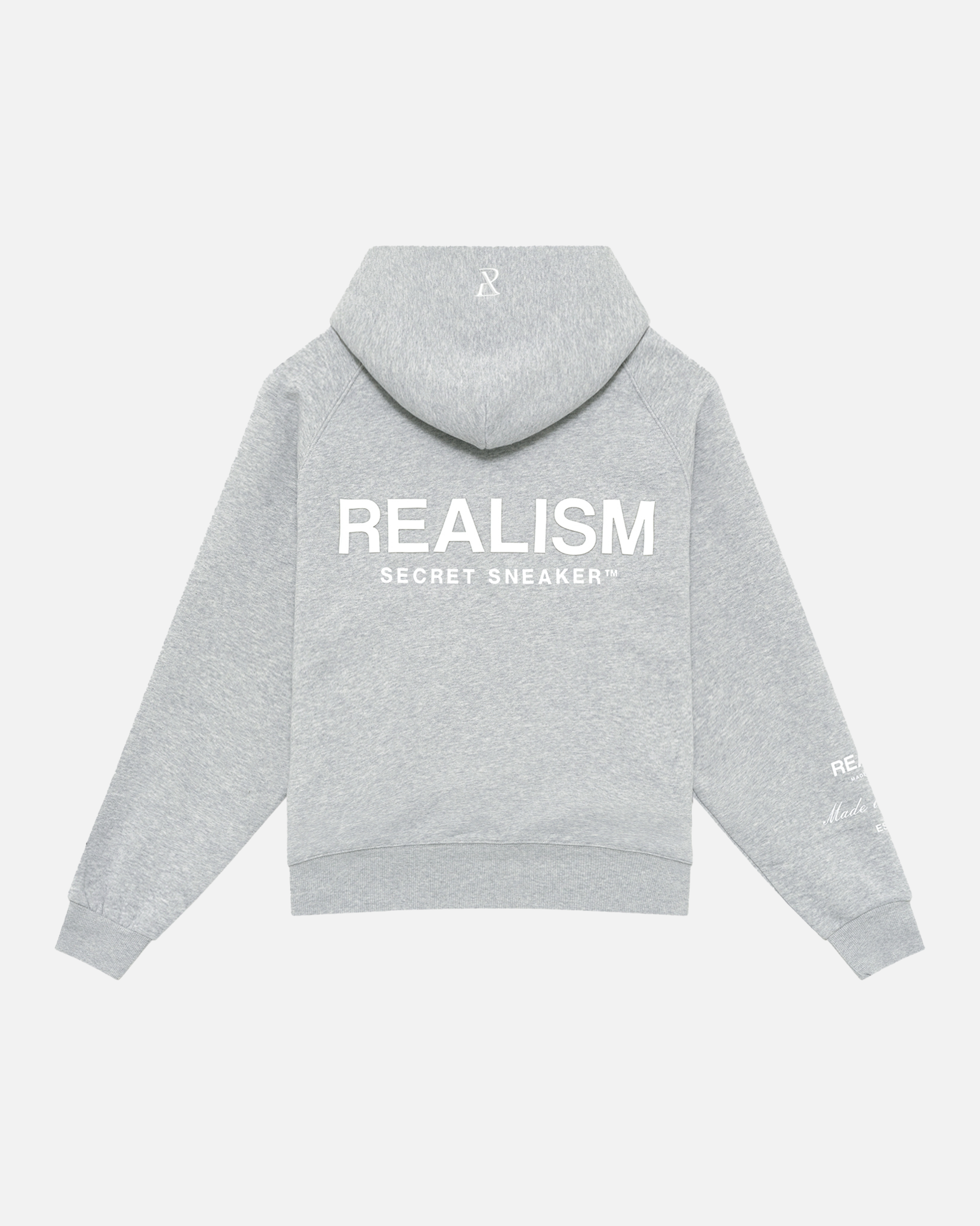 SSS REALISM RADIANT ZIP HOODIE GREY MARLE