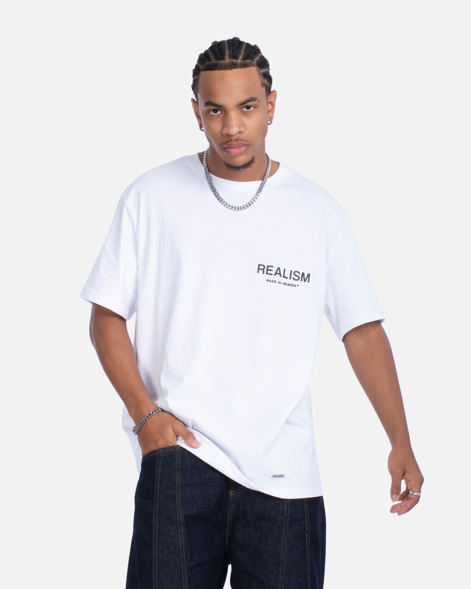 SSS REALISM HEAVEN LOGO TEE WHITE