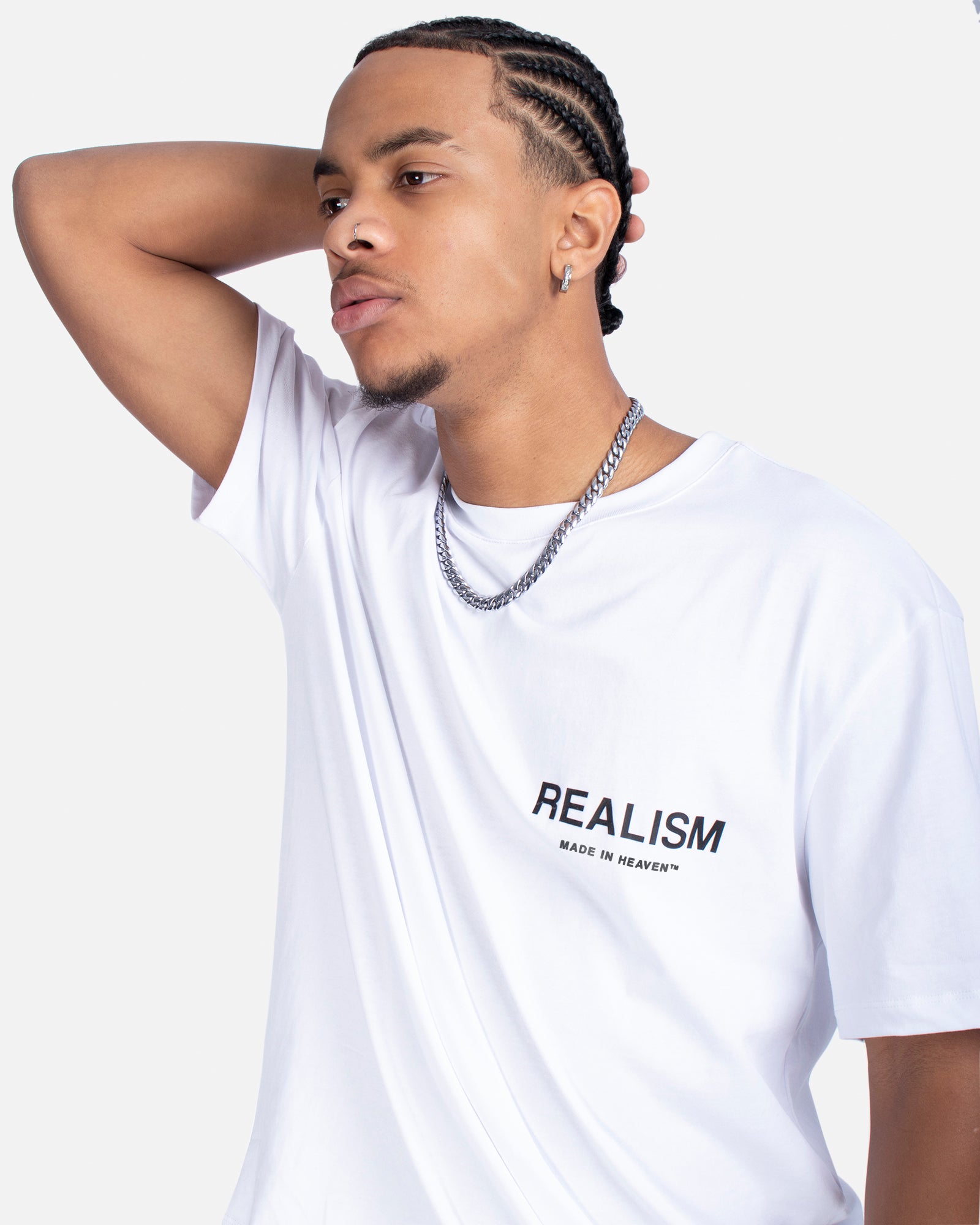 SSS REALISM HEAVEN LOGO TEE WHITE