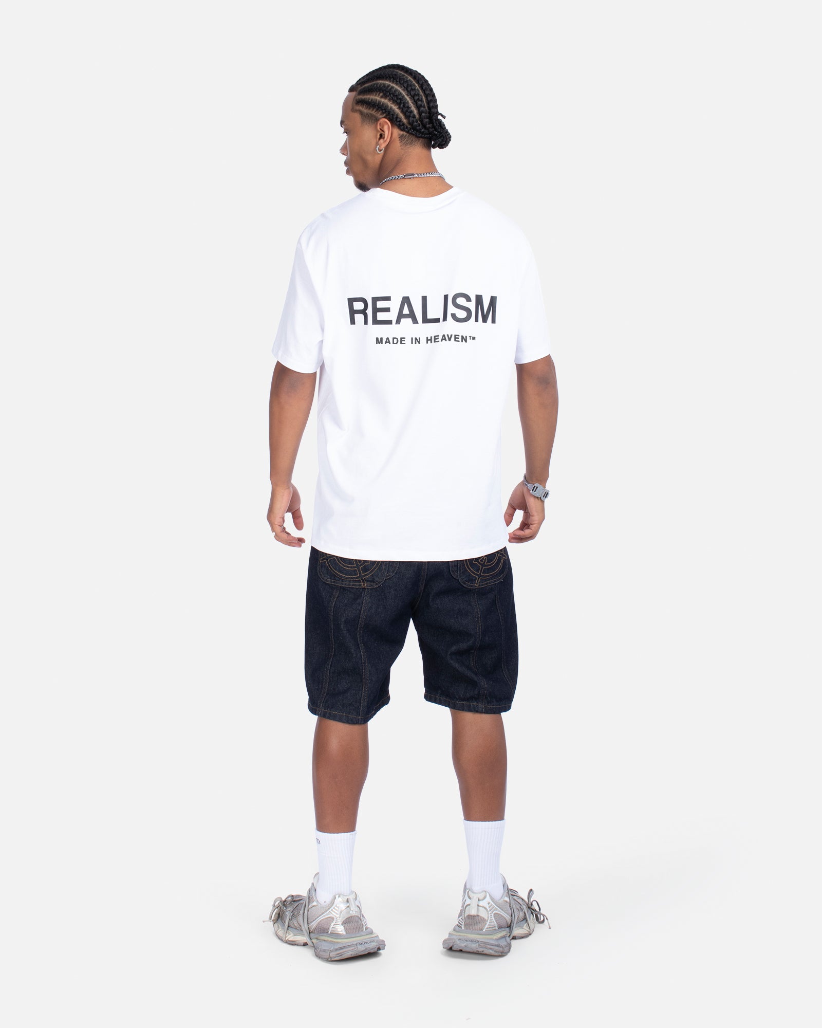 SSS REALISM HEAVEN LOGO TEE WHITE