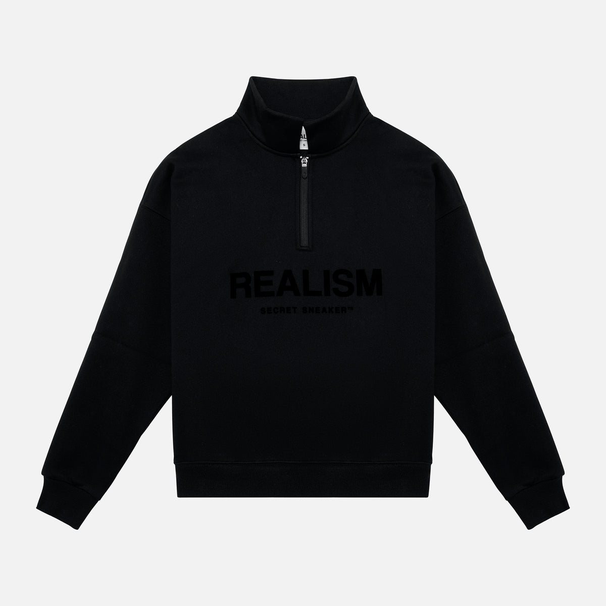 SSS REALISM IDOL HALF ZIP SWEATER BLACK – Secret Sneaker Store Online