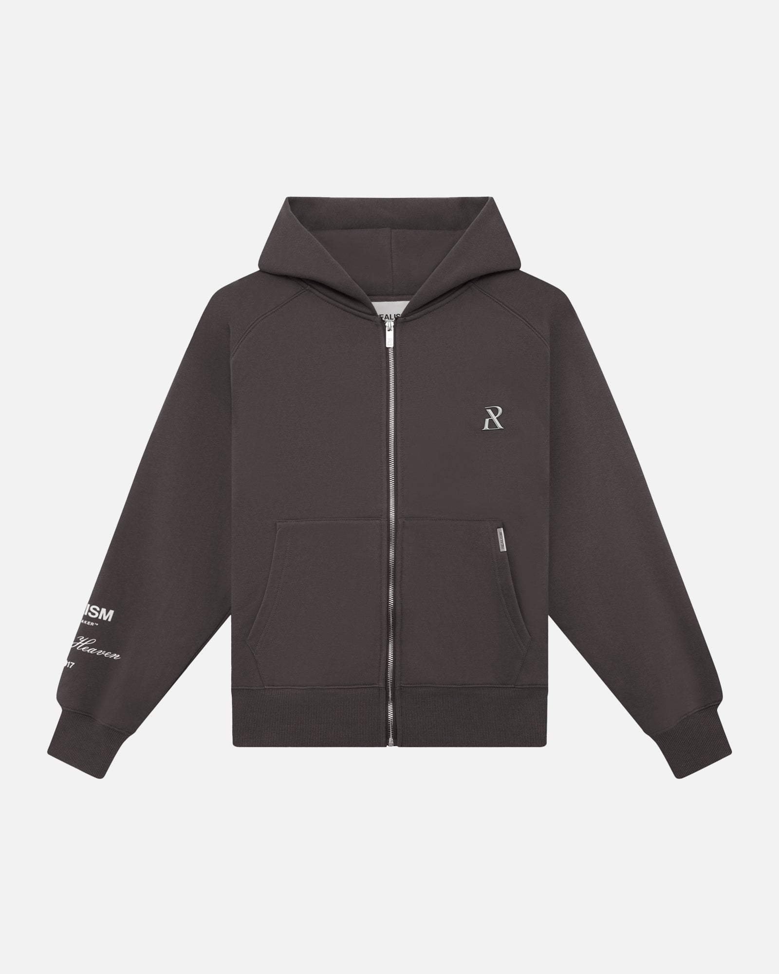 SSS REALISM RADIANT ZIP HOODIE ASPHALT