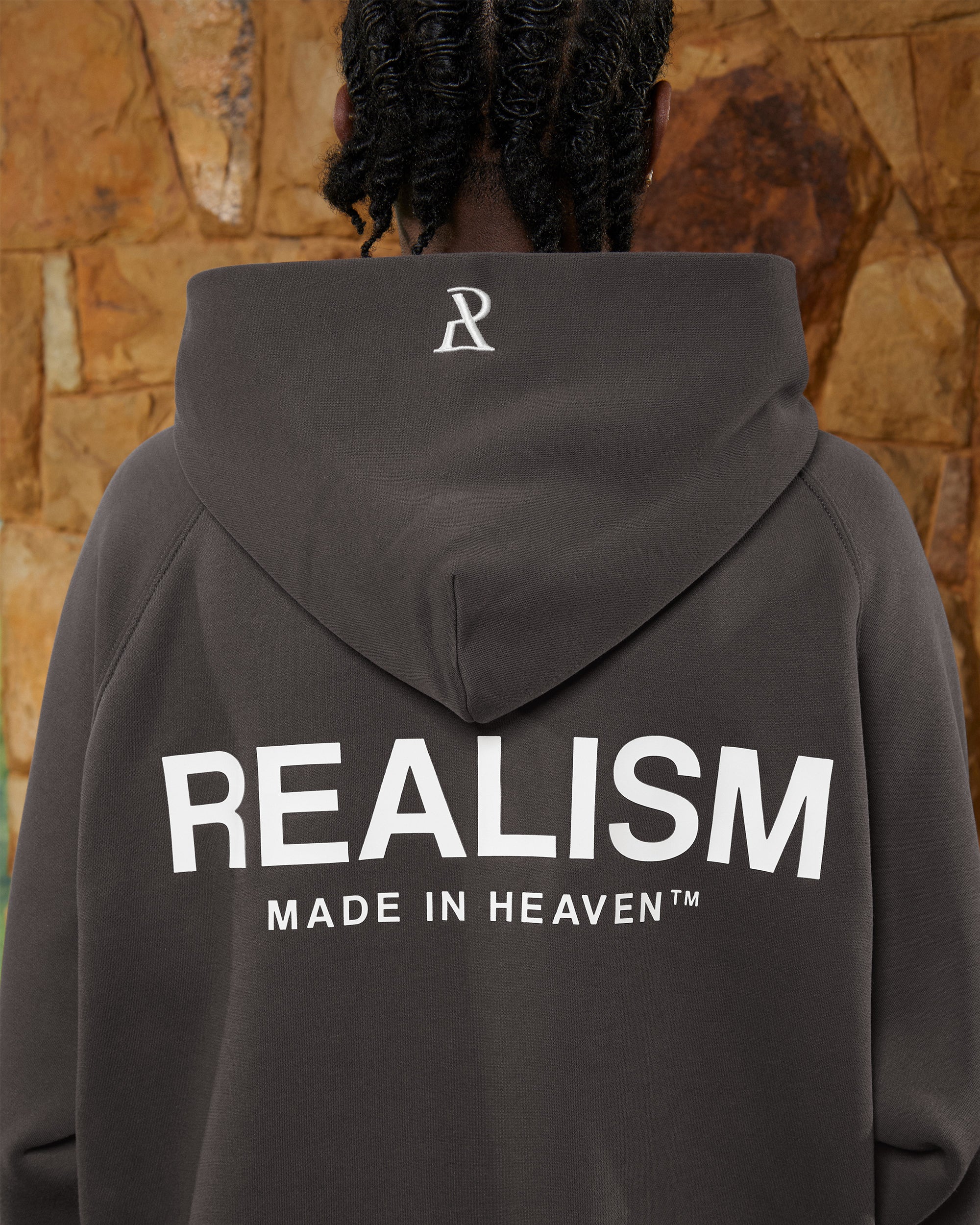 SSS REALISM RADIANT ZIP HOODIE ASPHALT