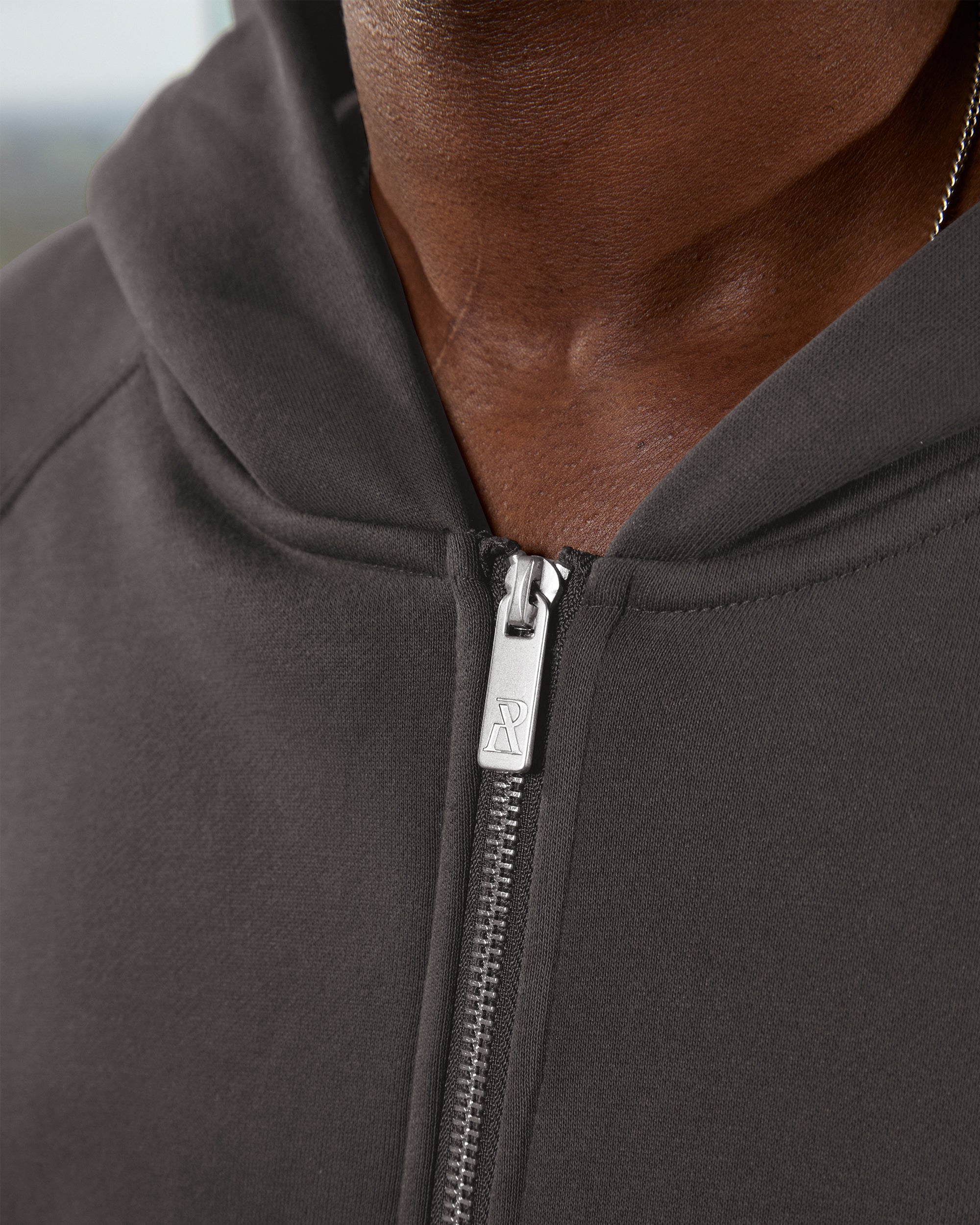 SSS REALISM RADIANT ZIP HOODIE ASPHALT