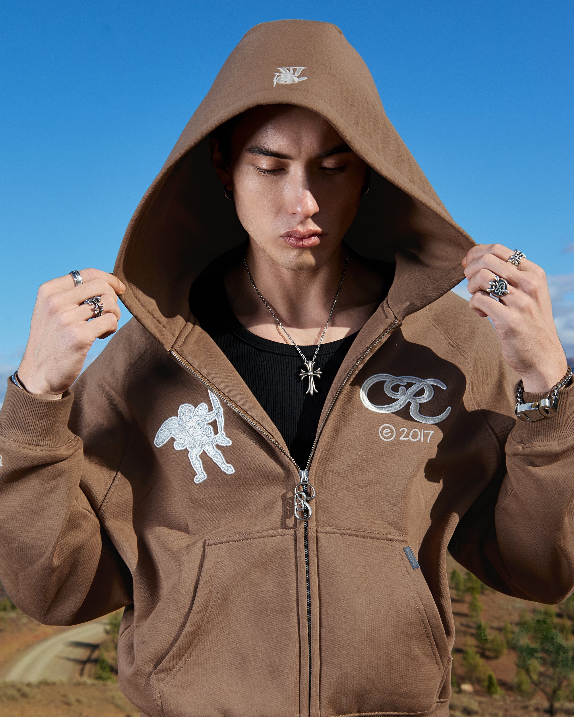 トップス Stussy x Nike Fleece ZipUp Hoodie Brown Stüssy & Nike Stone Washed Fleece Zip Hoodie – Dark Cinder