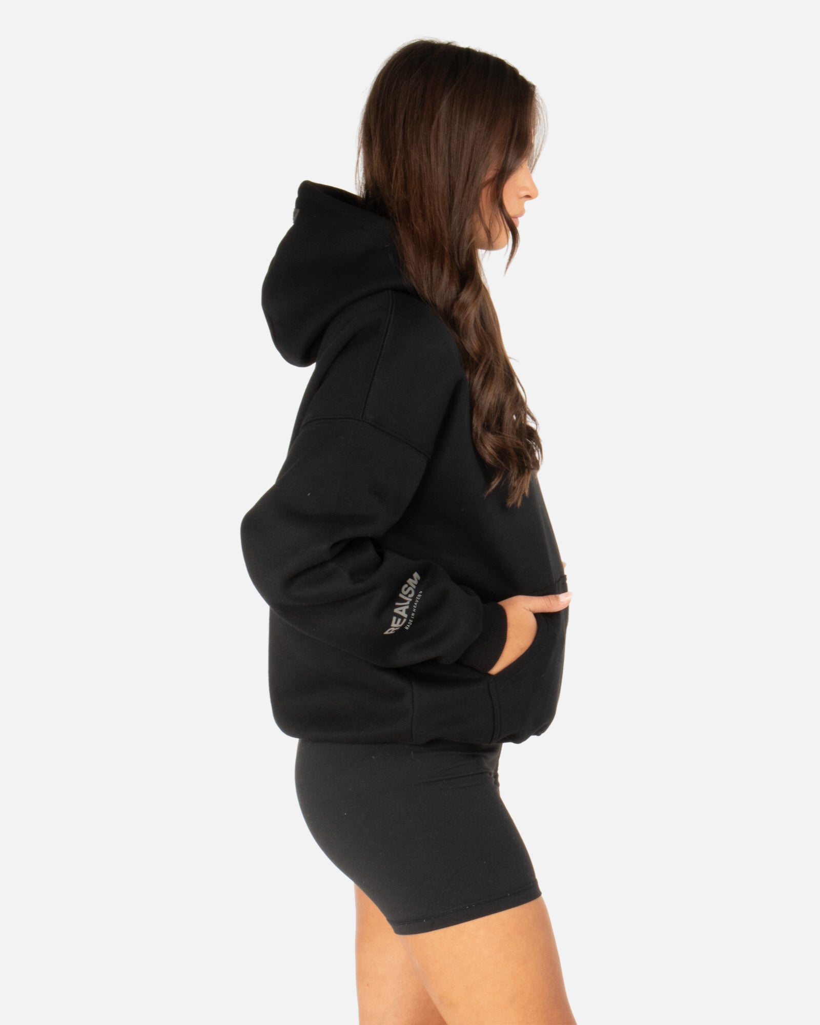 トップス ESSENTIALS FOG sweat setup Black M size NEW Fear of God Essentials Set Hoodie & Sweatpant Stretch