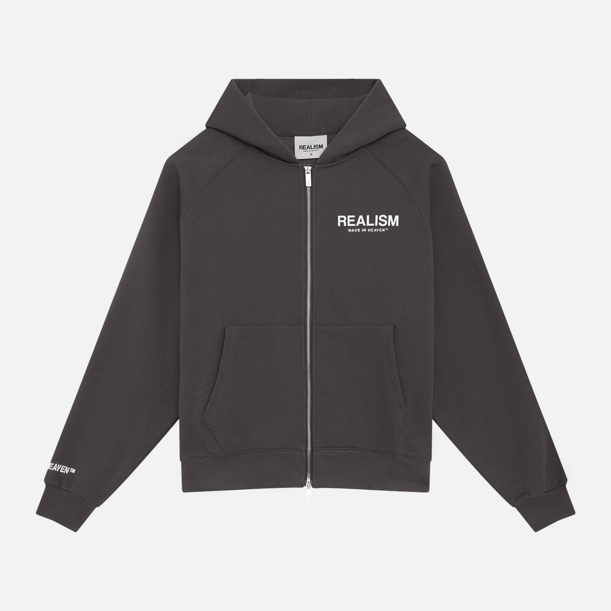 SSS REALISM HEAVEN LOGO ZIP HOODIE ASPHALT – Secret Sneaker Store Online
